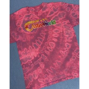 Purple/Pink Unisex Bleach Dye Astroworld Tee
